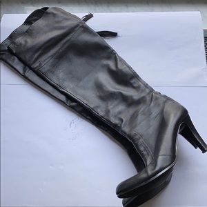 Ralph Lauren Black Leather Boots